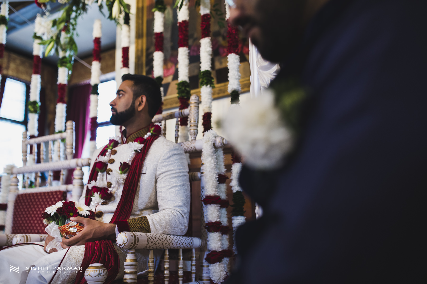 Groom waiting for his Bride to enter Mandap