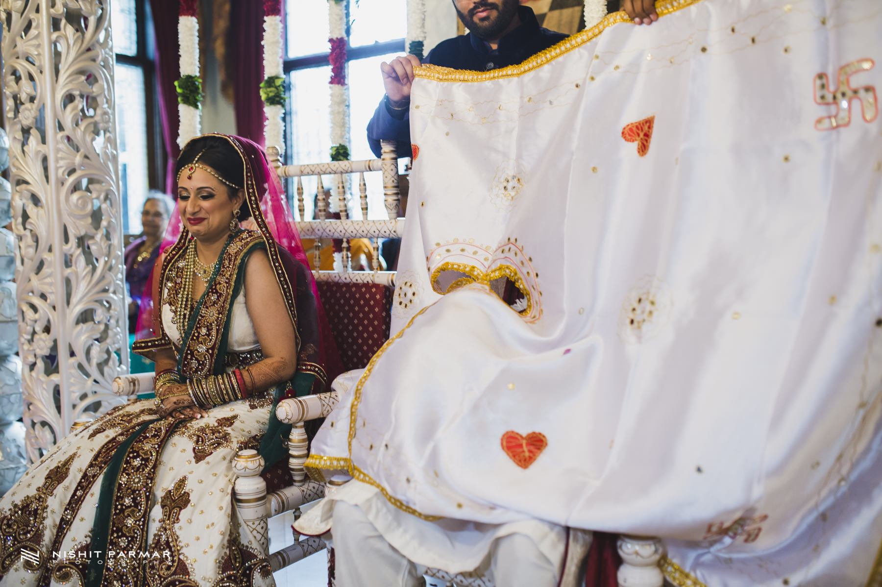 Bride and Groom in Mandap