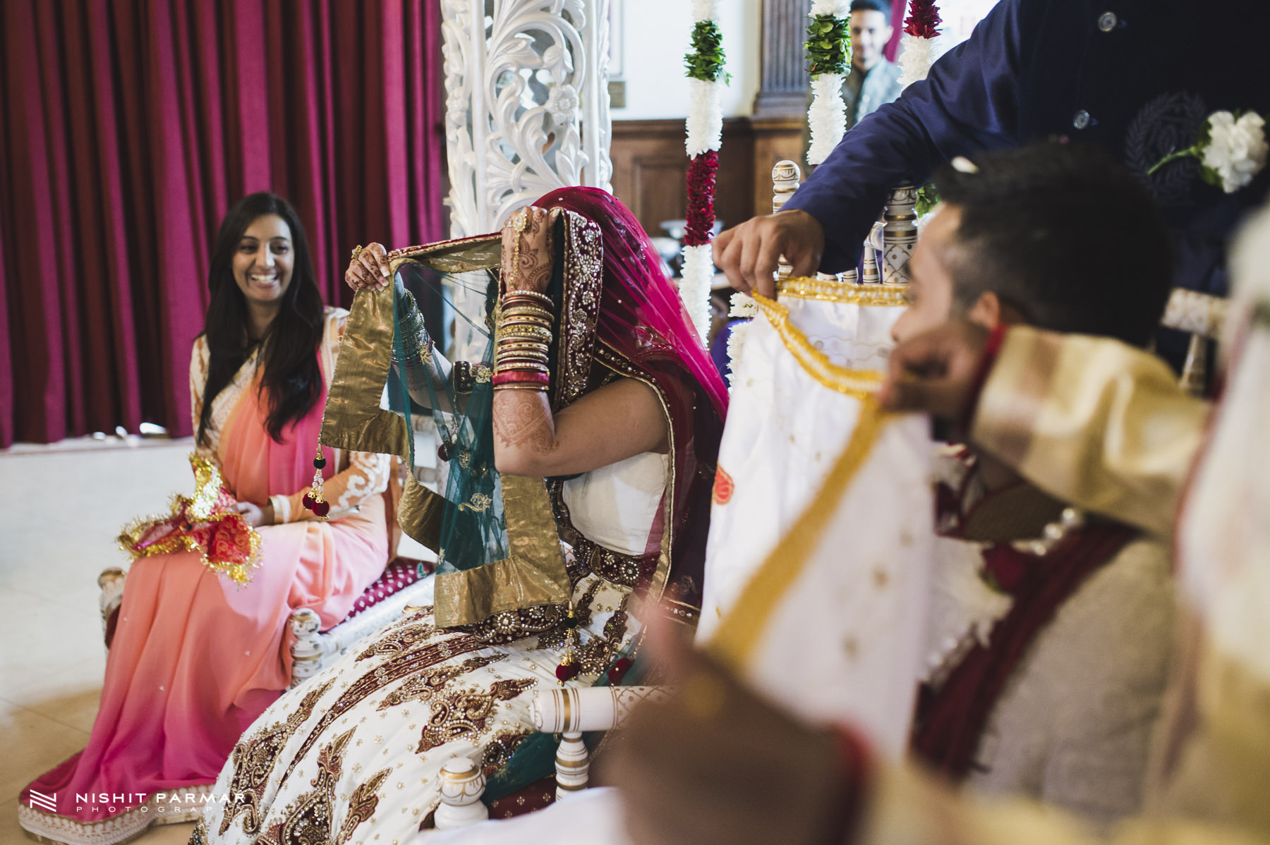 Hindu Wedding Bride playing Games