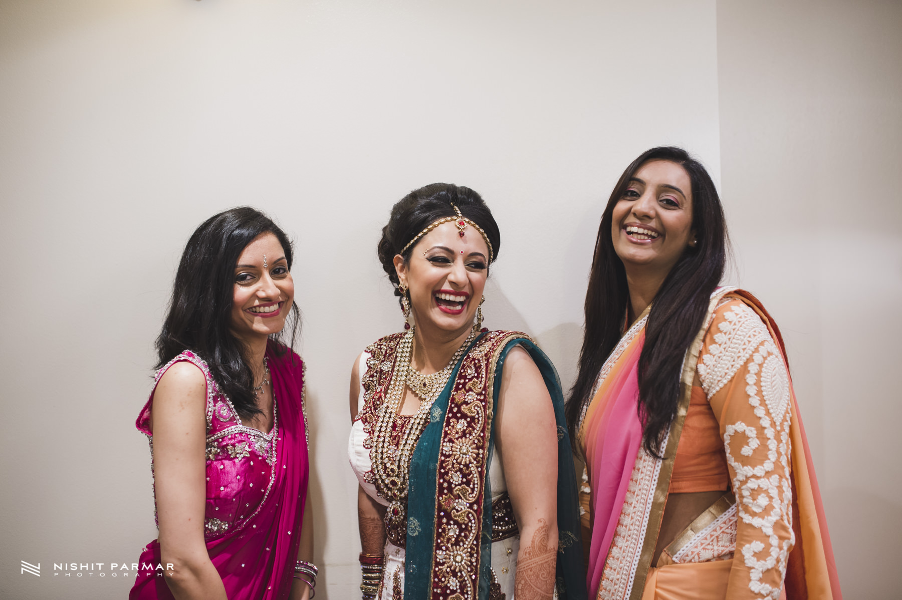 Indian Bride and her Bridesmaids