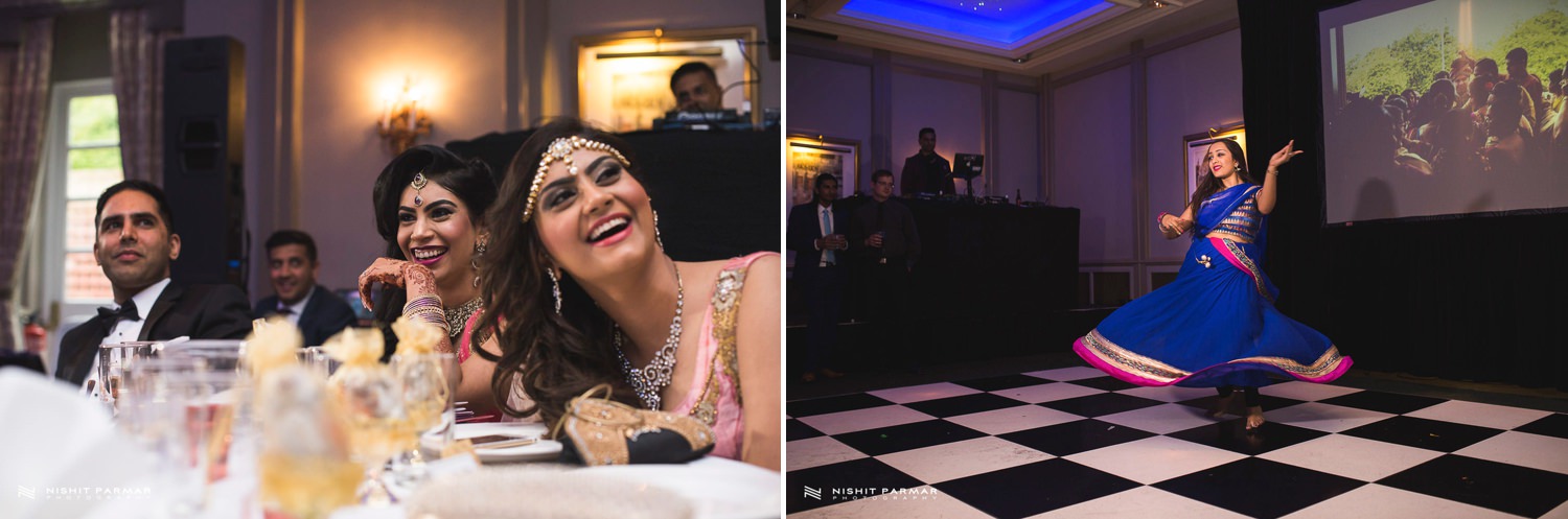 Oulton Hall Leeds Hindu Wedding Reception Asian Wedding Bride and Groom