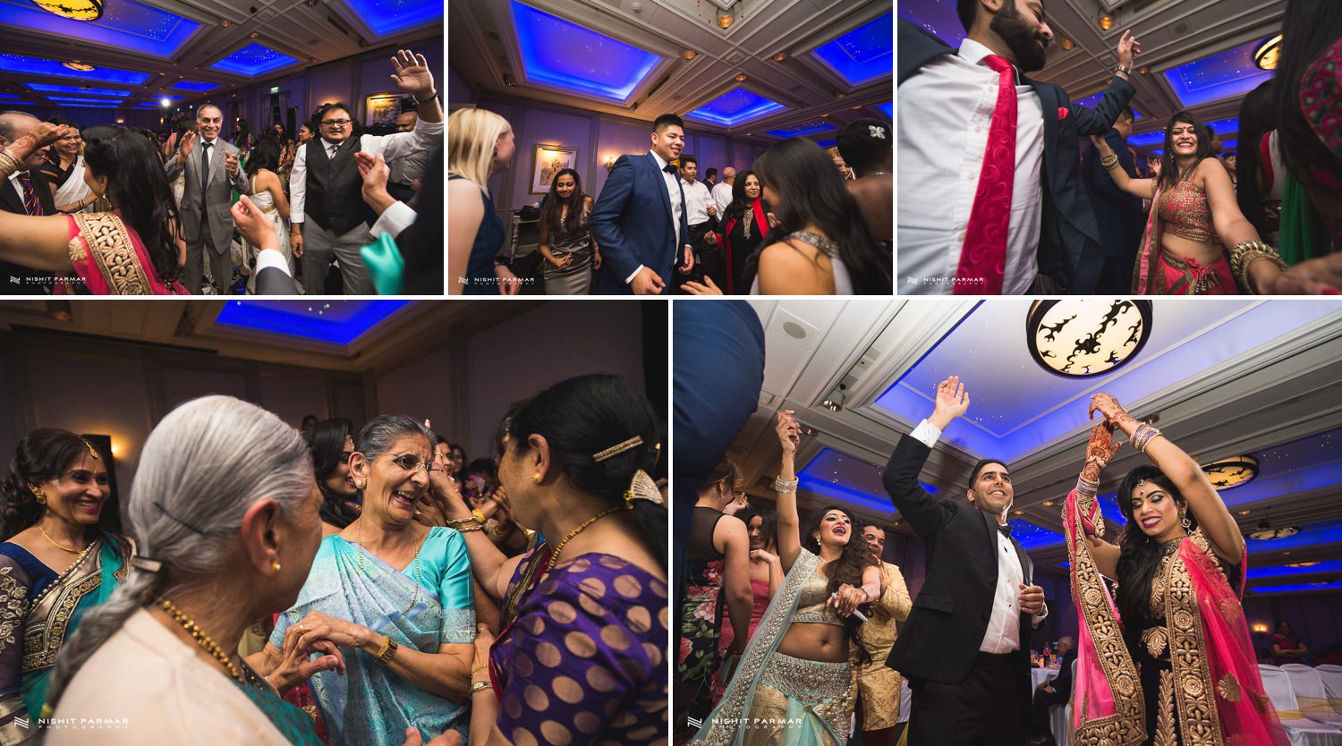 Oulton Hall Leeds Hindu Wedding Reception Asian Wedding Bride and Groom