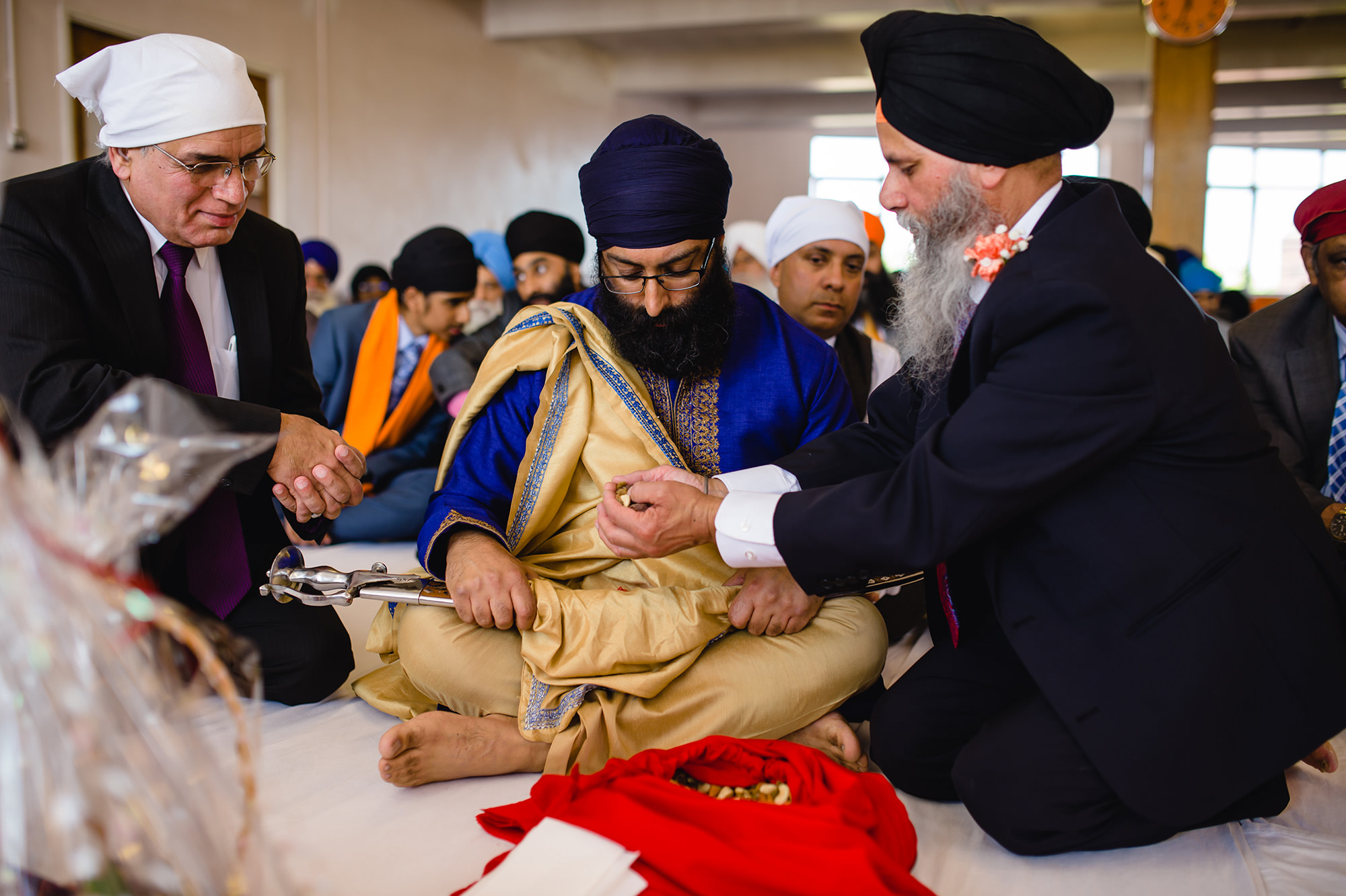 sikh wedding ceremony rituals of blessing the groom
