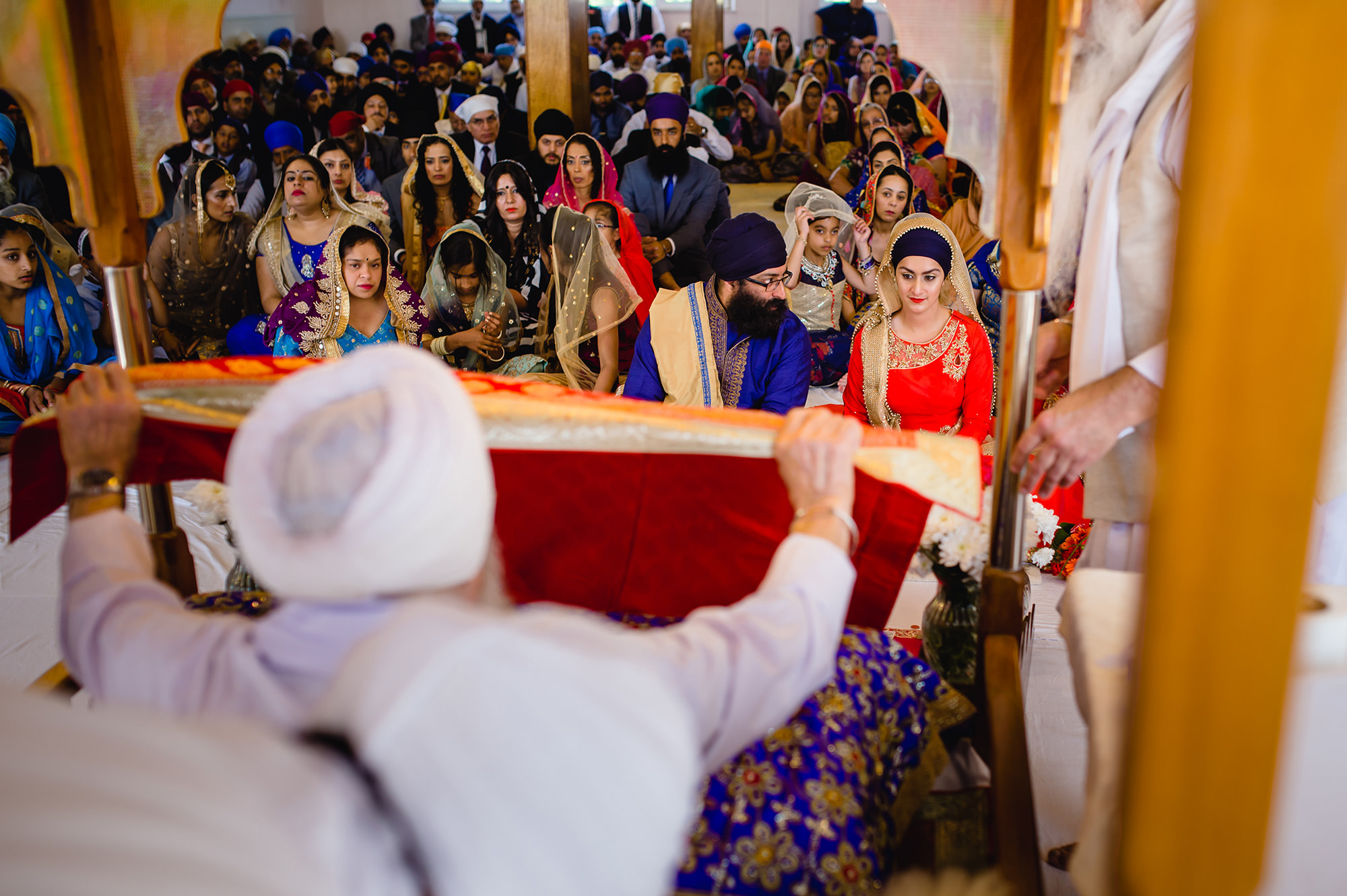 bride and groom anand karaj